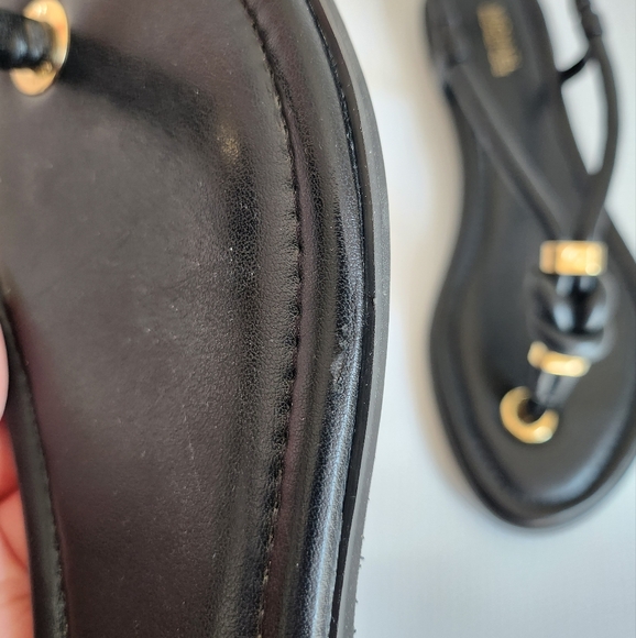 Michael Kors Holly Rope Leather Sandals Flip Flops NIB - Picture 12 of 14